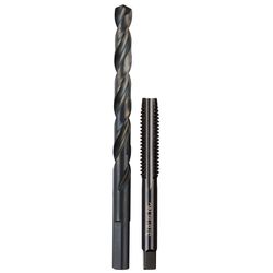 Milwaukee SAE 3/8-16 Straight Flute Plug Tap & 5/16 Drill Bit
