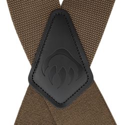 Wolverine 48 in. L X 2 in. W Polyester Industrial Suspenders Brown 1 pair