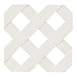 Barrette Outdoor Living 4 ft. W X 8 ft. L White Vinyl Privacy Lattice Panel