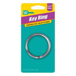 Lucky Line Nickel-Plated Steel Silver Split Key Ring