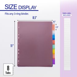 Bazic Products Multicolored Binder Dividers 1 pk
