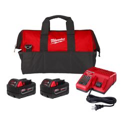 Milwaukee M18 REDLITHIUM 5 Ah Lithium-Ion Battery and Charger 4 pc