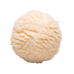 HuggleHounds For Dog Beige Fleece Ball Dog Toy Small 1 pk