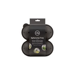 W&P Charcoal Silicone/Stainless Steel Sphere Ice Tray