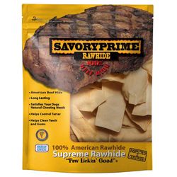 Savory Prime Chicken Flavor All Size Dogs All Ages Rawhide Chips Beef Rawhide 6 in. L 1 pk