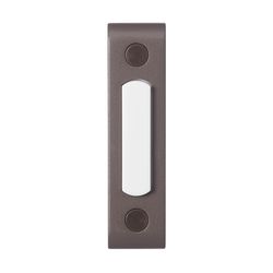Heath Zenith Oil Rubbed Bronze Brown Metal Wired Pushbutton Doorbell