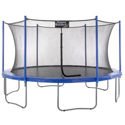 Upper Bounce Trampoline Set Blue/Black