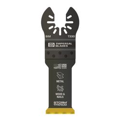 Imperial Blades One Fit 1-1/8 in. L Titanium-Coated Bi-Metal Storm Oscillating Saw Blade 1 pk