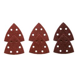 Bosch 3-1/2 in. L X 3.75 in. W Assorted Grit Aluminum Oxide Detail Sanding Triangle 6 pk