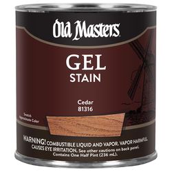 Old Masters Semi-Transparent Cedar Oil-Based Alkyd Gel Stain 1/2 pt