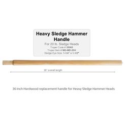 Truper 36 in. Wood Heavy Duty Sledge Replacement Handle Brown 1 pc
