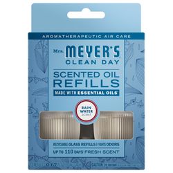 Mrs. Meyer's Clean Day Rain Water Scent Air Freshener Oil Refill 0.67 oz Liquid 2 pk