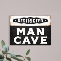 P Graham Dunn 12 in. H X 16 in. L Multicolored Metal Man Cave Sign