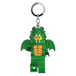 LEGO Plastic Green Dragon Keychain w/LED Light