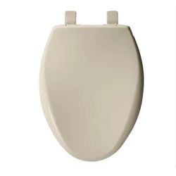Mayfair by Bemis Affinity Slow Close Elongated Bone Plastic Toilet Seat