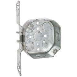 Raco 15-1/2 cu in Octagon Metal Junction Box Gray