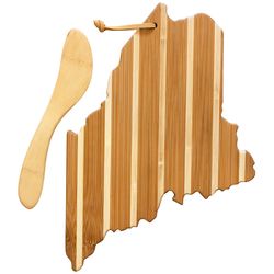 Totally Bamboo 8 in. L X 11.5 in. W X 0.5 in. Bamboo Cutting Board with Spreader