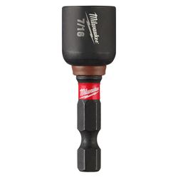 Milwaukee Shockwave 7/16 in. X 1-7/8 in. L Steel Nut Driver 1 pc