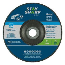 Stay Sharp 7 in. D X 7/8 in. X 1/8 in. thick Grinding Wheel 1 pc