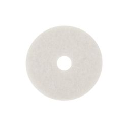 3M 20 in. D Non-Woven Natural/Polyester Fiber Floor Polishing Pad White