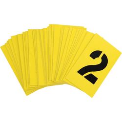 HILLMAN 2 in. Card Stock Letter and Number 2 Inch Stencil Set 36 pk