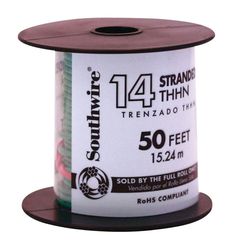 Southwire 50 ft. 14/1 Stranded THHN Building Wire