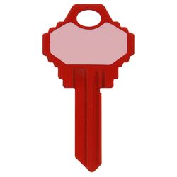 HILLMAN Write-On-It House/Padlock Universal Key Blank Single Red