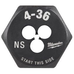 Milwaukee SAE 4-36 Hex Threading Die