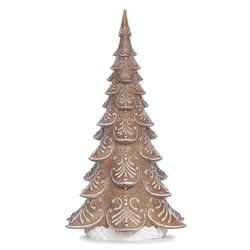 Roman Confetti Lite LED Multicolored Gingerbread Tree Table Decor 17 in.