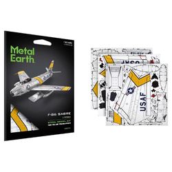 Metal Earth F-86 Sabre 3D Model Kit 46 pc