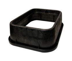 NDS 13 in. W X 20 in. D X 6 in. H Rectangular Riser for Valve Box Black
