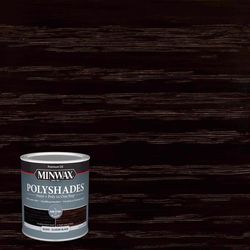 Minwax PolyShades Semi-Transparent Gloss Classic Black Oil-Based Stain/Polyurethane Finish 1 qt