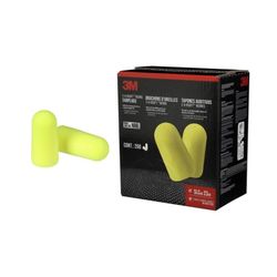 3M 32 dB Foam Earplugs Yellow 100 pair
