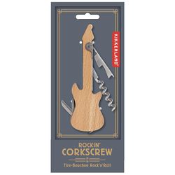 Kikkerland Stainless Steel Guitar Corkscrew