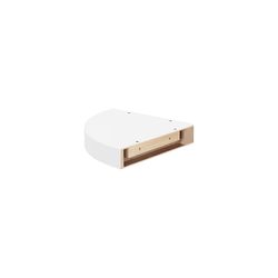 Dolle Big Boy 2 in. H X 11.8 in. W X 11.8 in. D White Wood Corner Shelf