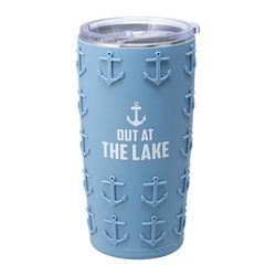 Pavilion Man Out 20 oz Lake Blue BPA Free Lake Travel Mug