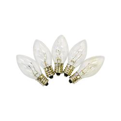 Holiday Bright Lights Incandescent C7 Clear 25 ct Replacement Christmas Light Bulbs 1 ft.