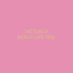 Chive I Actually Really Like You Blank Greeting Card
