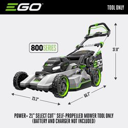 EGO Power+ 800 Series LM2130SP 21 in. 56 V Battery Self-Propelled Lawn Mower Tool Only
