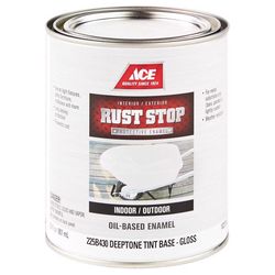 Ace Rust Stop Indoor and Outdoor Gloss Deeptone Oil-Based Enamel Rust Prevention Paint 1 qt