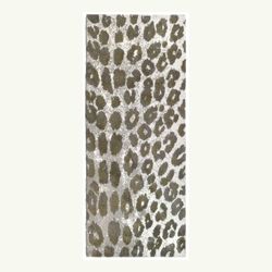 Simple Spaces 21 in. W X 54 in. L Brown/White Leopard Polyester Accent Rug