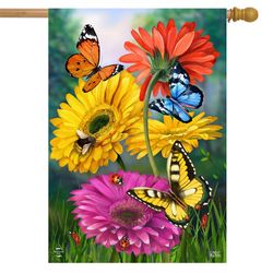 Briarwood Lane House Flag 28 in. H X 40 in. W