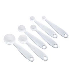 Chef Craft Plastic White Measuring Spoon