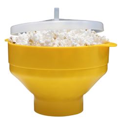 Chef Craft Yellow Silicone Popcorn Maker