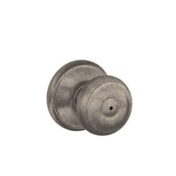 Schlage F Series Georgian Distressed Nickel Privacy Knob