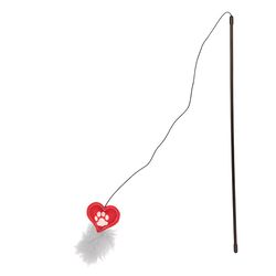 Pavilion Furever Pawsome For Cat Red/White Polyester Heart Cat Toy 18 1 pk