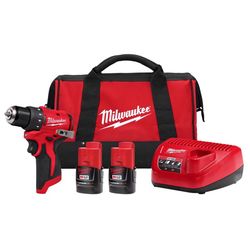 Milwaukee M12 3/8 in. Brushless Cordless Drill/Driver Kit (Battery & Charger)