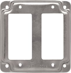 Raco Square Steel 2 gang 4 in. H X 4 in. W Box Cover