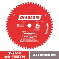 Diablo 7-1/4 in. D X 5/8 in. TiCo Hi-Density Carbide Circular Saw Blade 56 teeth 1 pc