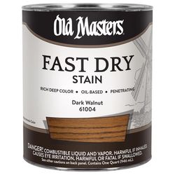 Old Masters Semi-Transparent Dark Walnut Oil-Based Alkyd Fast Dry Wood Stain 1 qt